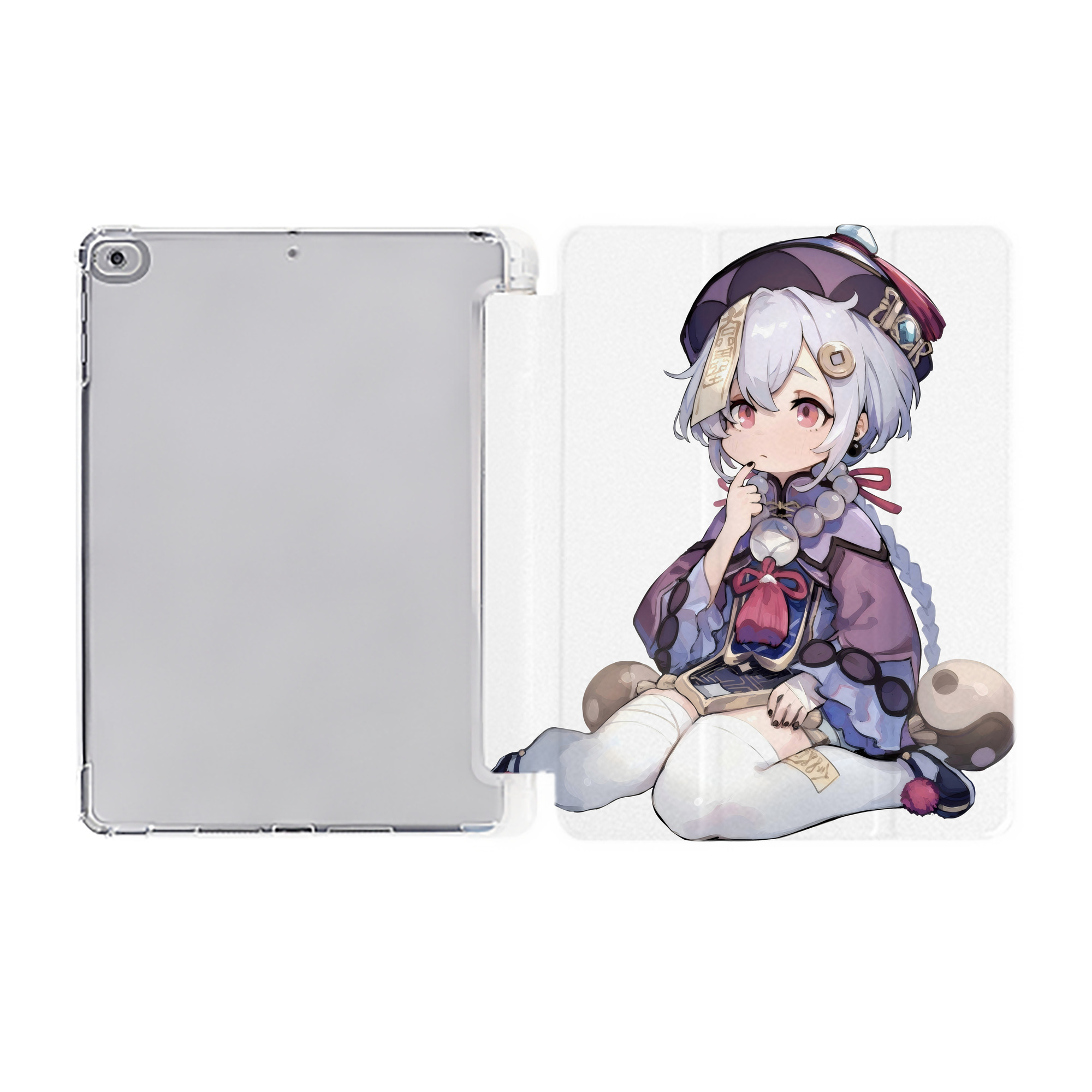 げんし神 七七 なな  genshin Nana IPad ケース ペン収納付き 三つ折りスタンド PUレザー×シリコン 対応機種9.5/10.5/10.9インチ
